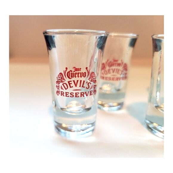 Jose Cuervos Shot Glasses Tequila Devil's Reserve Barware - Set of 6 - Picture 5 of 9